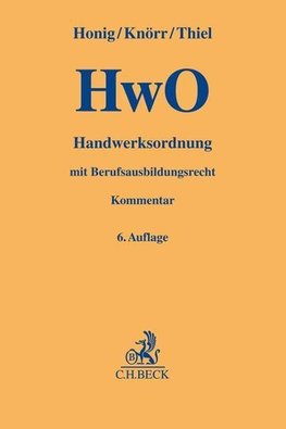 Handwerksordnung. HwO