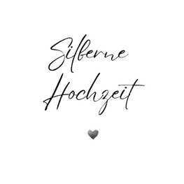 Gästebuch "Silberhochzeit"- Premium Gästebuch Blanko