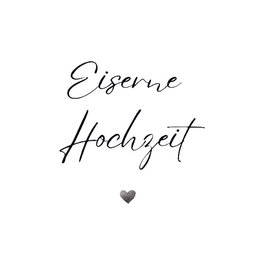 Gästebuch "Eiserne Hochzeit"- Premium Gästebuch Blanko