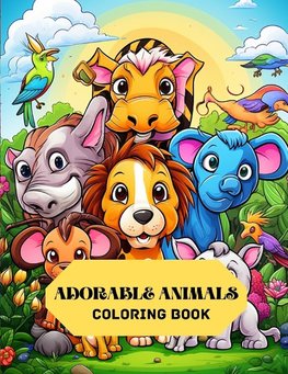Adorable Animals Coloring Book