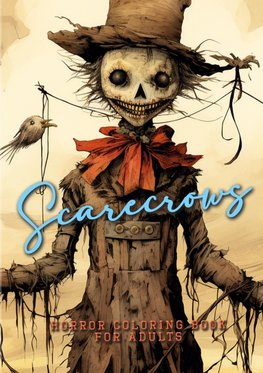 Scarecrows Horro Coloring Book for Adults