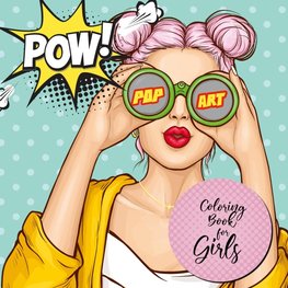 Pop Art Coloring Book for Girls