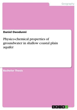 Physico-chemical properties of groundwater in shallow coastal plain aquifer
