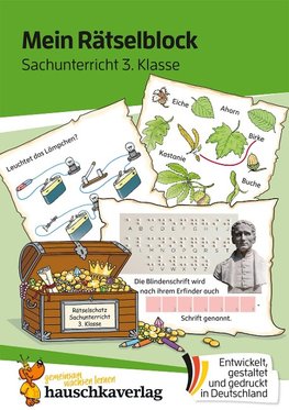 Mein Rätselblock Sachunterricht 3. Klasse