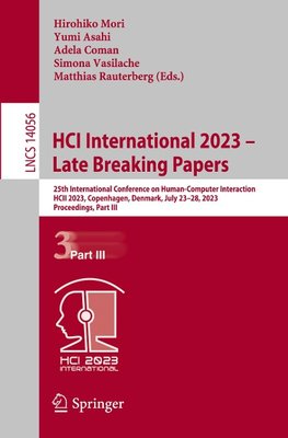 HCI International 2023 - Late Breaking Papers