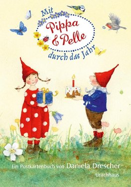 Postkartenbuch 'Mit Pippa und Pelle durch das Jahr'