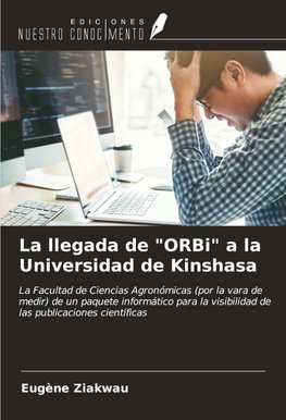 La llegada de "ORBi" a la Universidad de Kinshasa