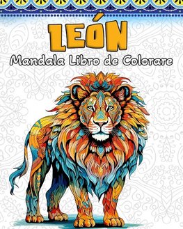 Leo¿n Mandala Libro de Colorear