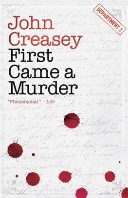 First Came a Murder