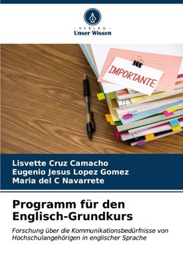 Programm für den Englisch-Grundkurs