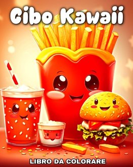 Cibo Kawaii Libro da Colorare
