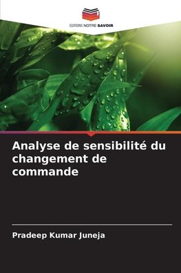 Analyse de sensibilité du changement de commande