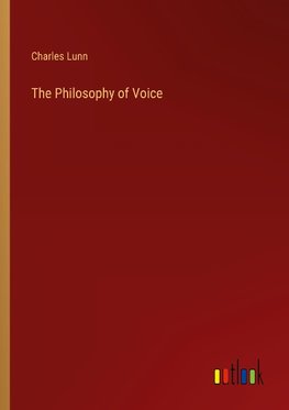 The Philosophy of Voice