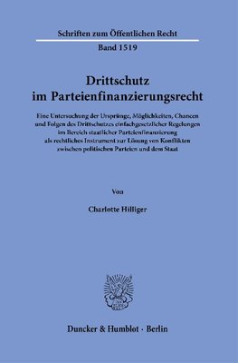 Drittschutz im Parteienfinanzierungsrecht.
