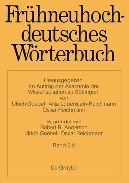 Frühneuhochdeutsches Wörterbuch, Band 5.2, Frühneuhochdeutsches Wörterbuch Band 5.2