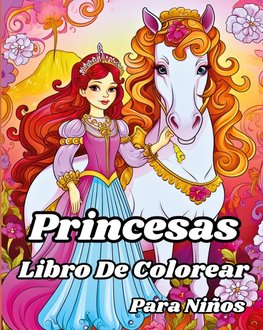Libro de Colorear de Princesas para Niños.