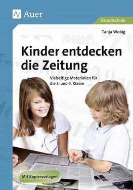 Kinder entdecken die Zeitung