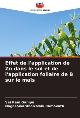 Effet de l'application de Zn dans le sol et de l'application foliaire de B sur le maïs