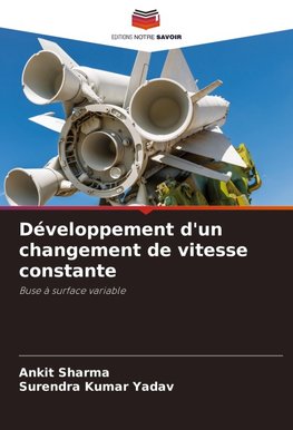 Développement d'un changement de vitesse constante