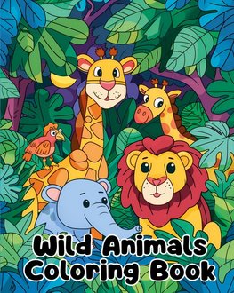 Wild Animals Coloring Book