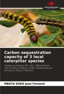 Carbon sequestration capacity of 3 local caterpillar species