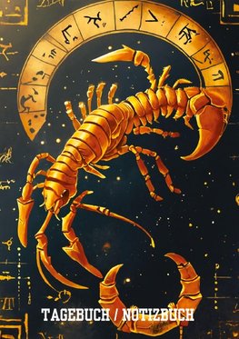 Tagebuch / Notizbuch  Sternzeichen  Skorpion