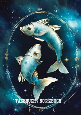 Tagebuch / Notizbuch Sternzeichen  Fisch