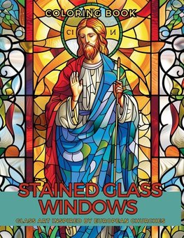 Stained Glass Windows Coloring Book