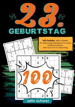 23. Geburtstag- Sudoku Geschenkbuch