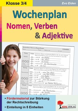 Wochenplan Nomen, Verben & Adjektive