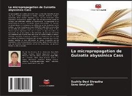 La micropropagation de Guizotia abyssinica Cass