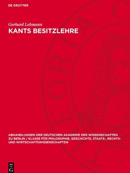 Kants Besitzlehre