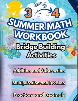 Summer Math Workbook | 3-4 Grade Bridge Building Activities