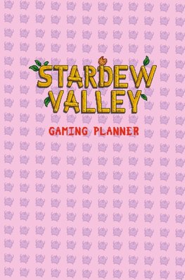 Stardew Valley Gaming Planner and Checklist in Pink