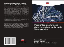 Population de données dans le schéma de la table Web extraite