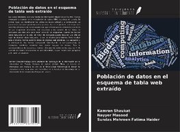 Población de datos en el esquema de tabla web extraído