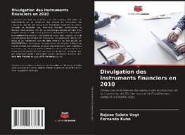 Divulgation des instruments financiers en 2010
