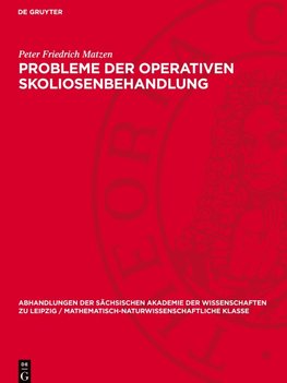 Probleme der operativen Skoliosenbehandlung