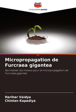 Micropropagation de Furcraea gigantea
