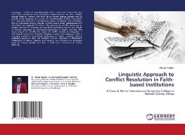 Linguistic Approach to Conflict Resolution in Faith-based Institutions
