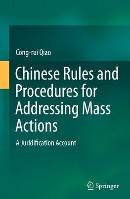Chinese Rules and Procedures for Addressing Mass Actions