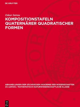 Kompositionstafeln quaternärer quadratischer Formen