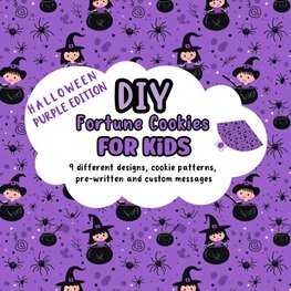 DIY Fortune Cookies for Kids, 9 different designs, cookie patterns, pre-written and custom messages