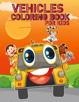 Vehicles Coloring Book for Kids