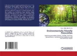 Environmentally Friendly Perovskites