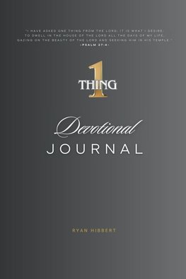 One Thing Devotional Journal
