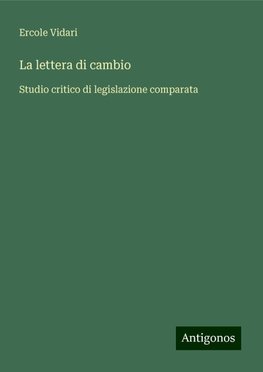 La lettera di cambio