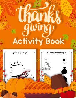 Thanksgiving Activity Book for Kids 4-8
