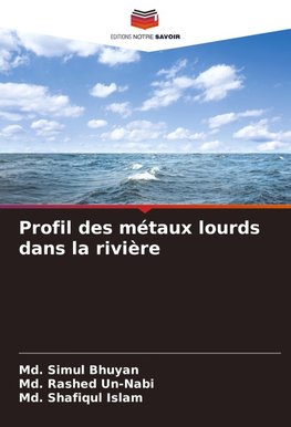 Profil des métaux lourds dans la rivière