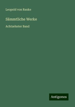 Sämmtliche Werke